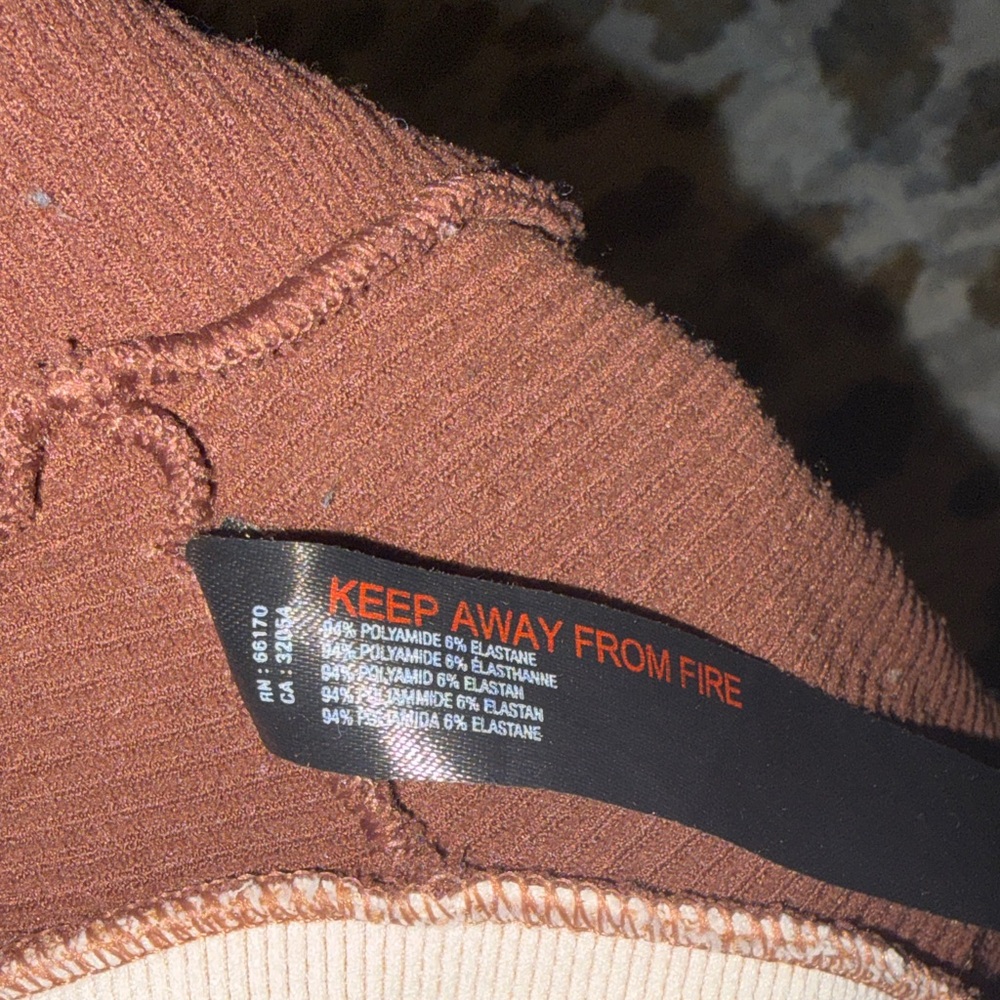 Out From Under for Urban Outfitters Brown Crop Top - Picture 5 of 5